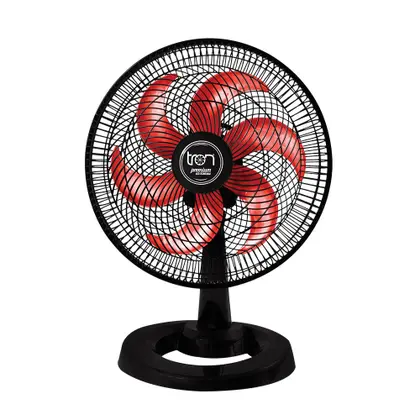 Ventilador de Mesa Tron Premium 50cm Preto/Vermelho 127V