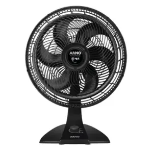 Ventilador 2 em 1 (Mesa e Parede) Arno Turbo Force 40cm Preto 127V VF42 Ventilador 2 em 1 (Mesa e Parede) Arno Turbo Force 40cm Preto 127V VF42