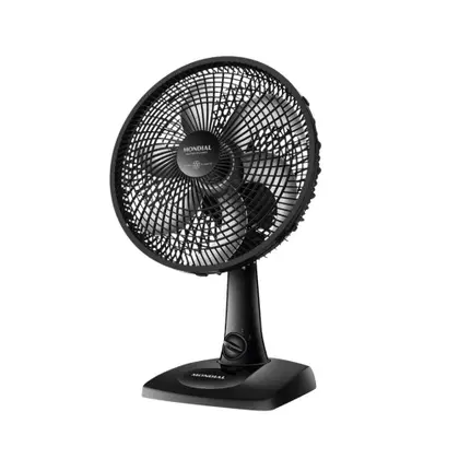 Ventilador de Mesa Mondial 30cm 6 Pás Preto 127V