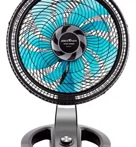 Ventilador de Mesa Britânia 40cm 10 Pás 174W Preto/Verde BVT491 Ventilador de Mesa Britânia 40cm 10 Pás 174W Preto/Verde BVT491