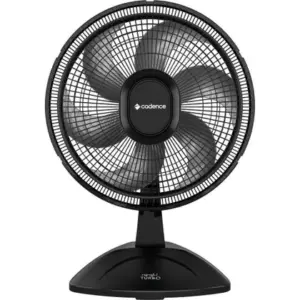 Ventilador de Mesa Cadence Refresh Turbo Pro 6 Pás Preto 127V VTR410 Ventilador de Mesa Cadence Refresh Turbo Pro 6 Pás Preto 127V VTR410