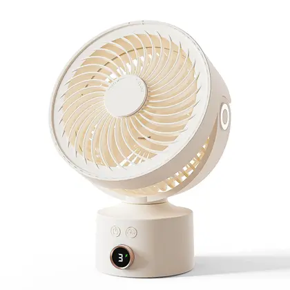 Ventilador de Mesa CARONSORT Small Oscilating 23cm Bege