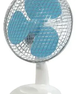Ventilador 2 em 1 (Mesa e Parede) Fame Personal Fan 18cm 20W Branco/Azul 110V Ventilador 2 em 1 (Mesa e Parede) Fame Personal Fan 18cm 20W Branco/Azul 110V