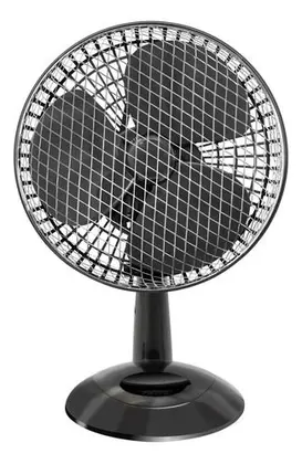 Ventilador 2 em 1 (Mesa e Parede) Fame Personal Fan 18cm 3 Pás 20W Preto 127V