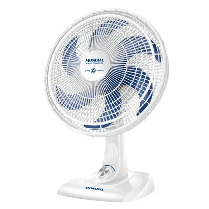 Ventilador de Mesa Mondial Super Power 40cm 6 Pás 127V VSP-40-W