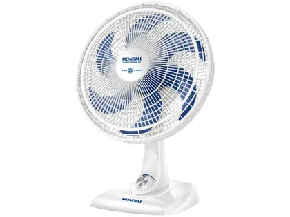 Ventilador de Mesa Mondial Super Power 40cm 6 Pás Branco/Azul VSP-40-W