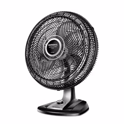 Ventilador de Mesa Mondial Super Turbo 50cm 8 Pás 150W Preto/Prata 127V VTX-50-8P