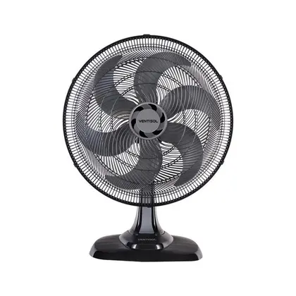Ventilador de Mesa Ventisol Turbo Oscilante 50cm 6 Pás Preto