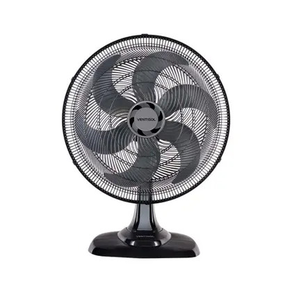 Ventilador de Mesa Ventisol Turbo Oscilante 50cm 6 Pás Preto