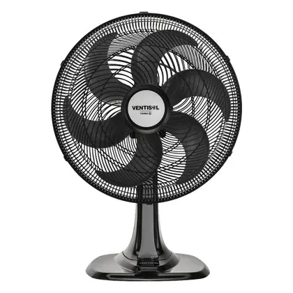 Ventilador de Mesa Ventisol Turbo Oscilante 40cm 6 Pás Preto