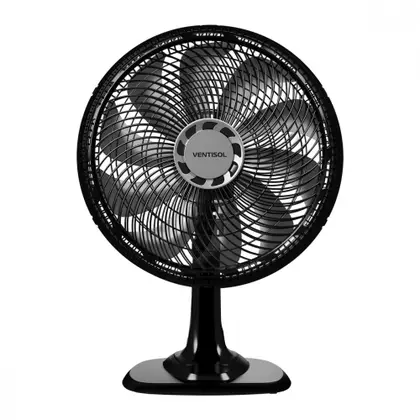 Ventilador de Mesa Ventisol Turbo Oscilante 40cm 10 Pás 150W Grade Plástica Preto 127V