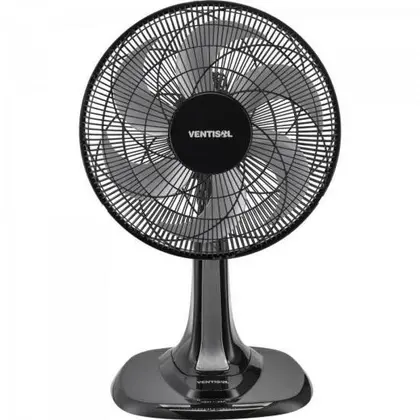 Ventilador de Mesa Ventisol Turbo 6 30cm Preto/Cinza 127V