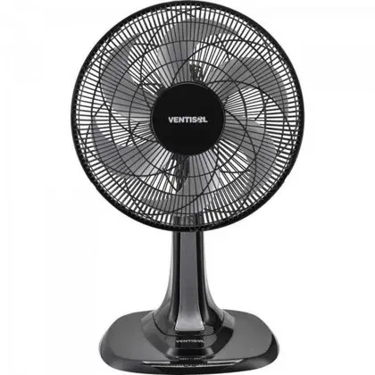 Ventilador de Mesa Ventisol Turbo 6 30cm Preto/Cinza 220V
