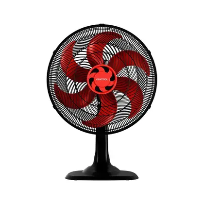 Ventilador de Mesa Ventisol Turbo 40cm 6 Pás Vermelho