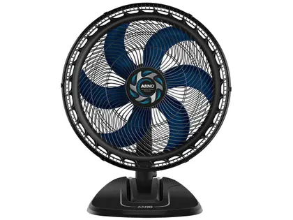 Ventilador de Mesa Arno Xtreme Force Breeze 50cm 6 Pás Preto/Azul VB50