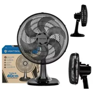 Ventilador de Mesa Ventisol 40cm Preto 127V 550