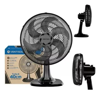 Ventilador de Mesa Ventisol 40cm Preto 127V 550