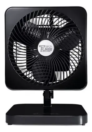 Ventilador de Mesa Ventidelta Turbi Max Oscilante 30cm Preto 127V