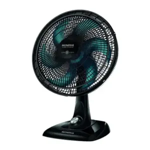 Ventilador de Mesa Mondial 40cm 6 Pás Preto/Azul 127V