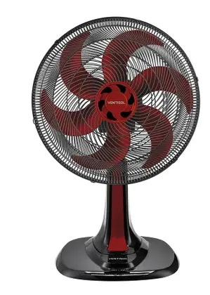 Ventilador de Mesa Ventisol Premium Turbo Oscilante 40cm 6 Pás Vermelho 127V Ventilador de Mesa Ventisol Premium Turbo Oscilante 40cm 6 Pás Vermelho 127V