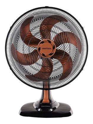 Ventilador de Mesa Ventisol Premium Turbo Oscilante 50cm 6 Pás Bronze/Preto
