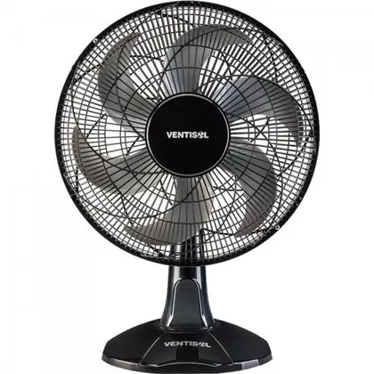 Ventilador de Mesa Ventisol Turbo 40cm 6 Pás Preto 110V