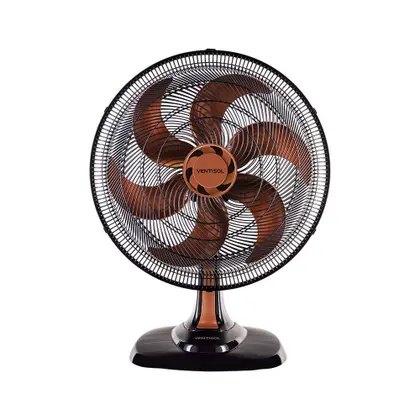 Ventilador de Mesa Ventisol Turbo Oscilante 50cm 6 Pás Preto 127V