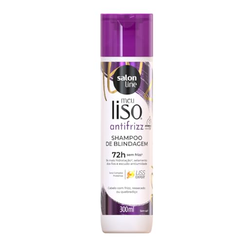 Salon Line, Shampoo, Meu Liso Antifrizz, Vegano - Para Cabelos Lisos e Ondulados, 300ml