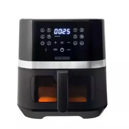 Fritadeira Elétrica Air Fryer Black+Decker Gourmand Gris 7L Digital