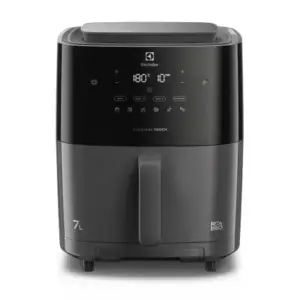 Fritadeira Elétrica Air Fryer Electrolux Expert by Rita Lobo 7L Digital Cinza com Vapor EAF180 Fritadeira Elétrica Air Fryer Electrolux Expert by Rita Lobo 7L Digital Cinza com Vapor EAF180