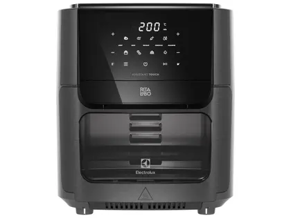 Fritadeira Elétrica Air Fryer Oven Electrolux by Rita Lobo 12L Grafite EAF85