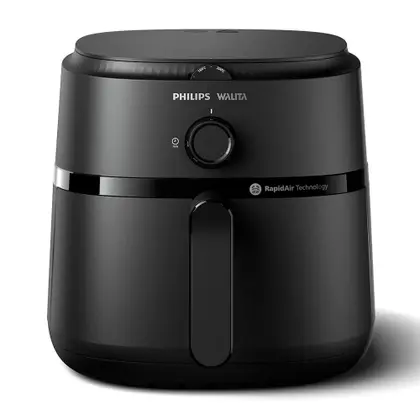 Fritadeira Elétrica Air Fryer Ellegance 6L Rapid Air Black