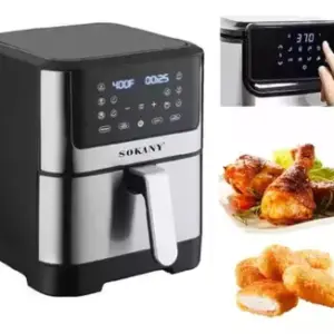 Fritadeira Elétrica Air Fryer Sokany 7L LCD Digital Fritadeira Elétrica Air Fryer Sokany 7L LCD Digital