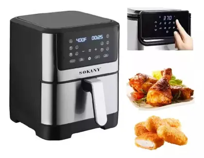 Fritadeira Elétrica Air Fryer Sokany 7L LCD Digital