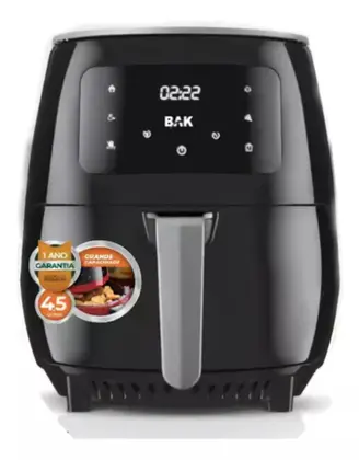 Fritadeira Elétrica Air Fryer Bak 4.5L