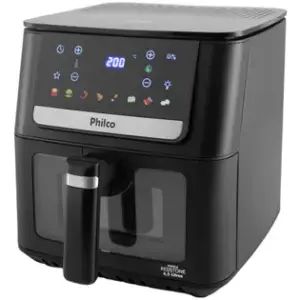 Fritadeira Elétrica Air Fryer Philco 6.5L Preto e Inox PAF65A Fritadeira Elétrica Air Fryer Philco 6.5L Preto e Inox PAF65A