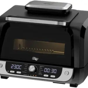 Fritadeira Elétrica Air Fryer Wap Barbecue 10L Preto e Cinza Fritadeira Elétrica Air Fryer Wap Barbecue 10L Preto e Cinza