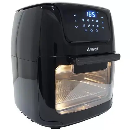Forno Elétrico Air Fryer Amvox Oven 12L Digital Preto ARF-1222