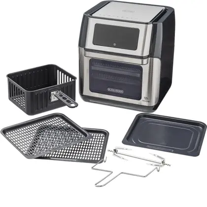 Forno Elétrico Air Fryer Black+Decker Gourmand Gris 12L 5 em 1