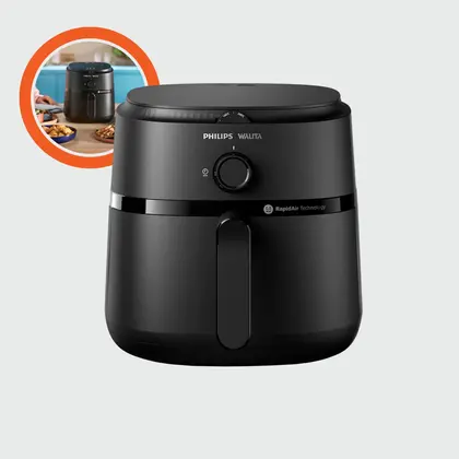 Fritadeira Elétrica Air Fryer Philips Walita 6.2L NA130