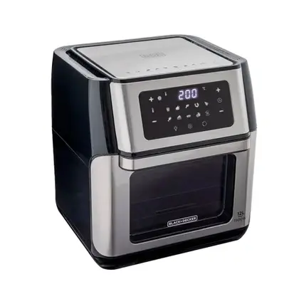 Forno Elétrico Air Fryer Black+Decker 12L Preto e Inox AFO12G
