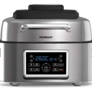 Fritadeira Elétrica Air Fryer Grill Peabody Gigante 6L Aço Inox Fritadeira Elétrica Air Fryer Grill Peabody Gigante 6L Aço Inox
