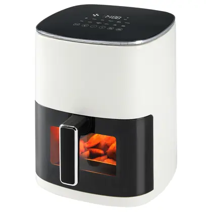 Fritadeira Elétrica Air Fryer Olixis 6.34L com Janela Bege 12 em 1