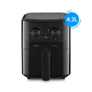 Fritadeira Elétrica Air Fryer Elgin Quad Fry 4.2L Preta Fritadeira Elétrica Air Fryer Elgin Quad Fry 4.2L Preta