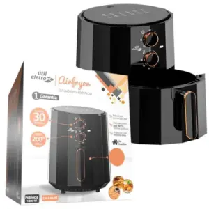 Fritadeira Elétrica Air Fryer Util Eletro Toast 4.5L Fritadeira Elétrica Air Fryer Util Eletro Toast 4.5L