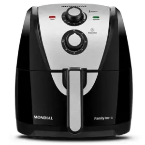 Fritadeira Elétrica Air Fryer Mondial Family 4L Black Inox AFN40 Fritadeira Elétrica Air Fryer Mondial Family 4L Black Inox AFN40