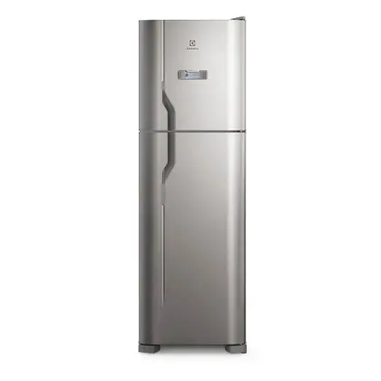 Geladeira Frost Free Duplex Electrolux 400L Efficient com Turbo Freezer Inox Look DFX44