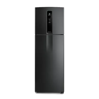 Geladeira Frost Free Duplex Electrolux 390L Efficient com AutoSense Inverter Black Inox Look IF43B