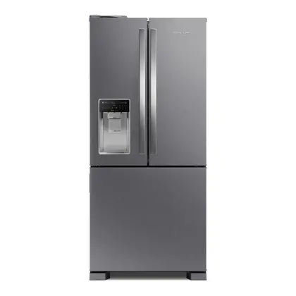 Geladeira Frost Free French Door Brastemp 515L com Água e Gelo na Porta Inox BRH85AK
