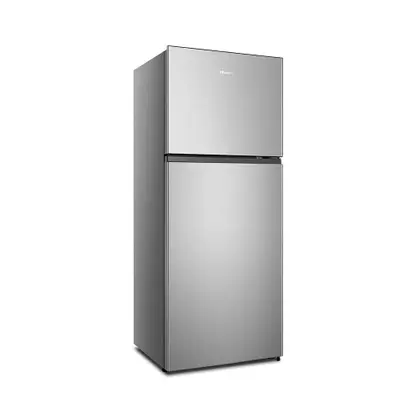 Geladeira Frost Free Duplex Hisense 379L Design Pure Flat Inverter Super Cool Inox